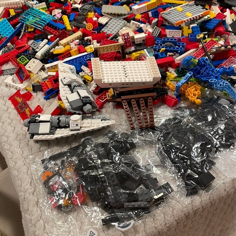 Lego 10,3 kg osorterat delvis retro