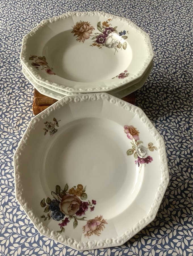 Vintage Rosenthal Maria 4 djupa tallrikar 20-30-tal