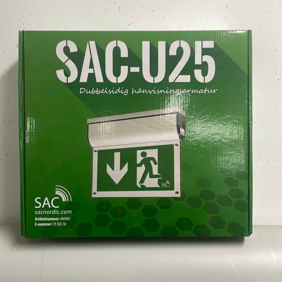 SAC-u25 dubbelsidig hänvisningsarmatur