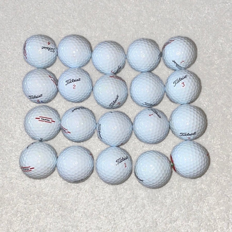 20 st Titleist trufeel Golfbollar