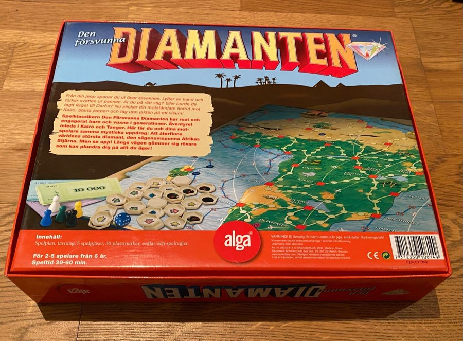 Den försvunna Diamanten - Brädspel