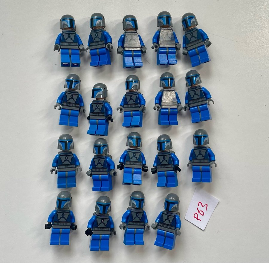 #P63 ÄKTA LEGO Star Wars Mandalorians minifigurer gubbar figurer