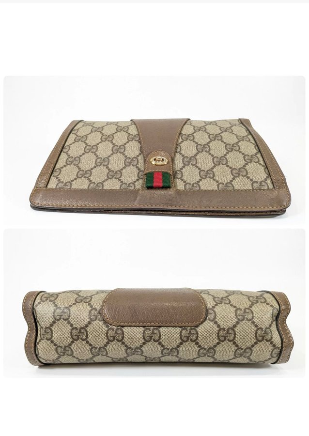 GUCCI SHERRY CLUTCH POCHETTE VÄSKA CROSSBODY JULKLAPP ORD PRIS CA 22.000 kr