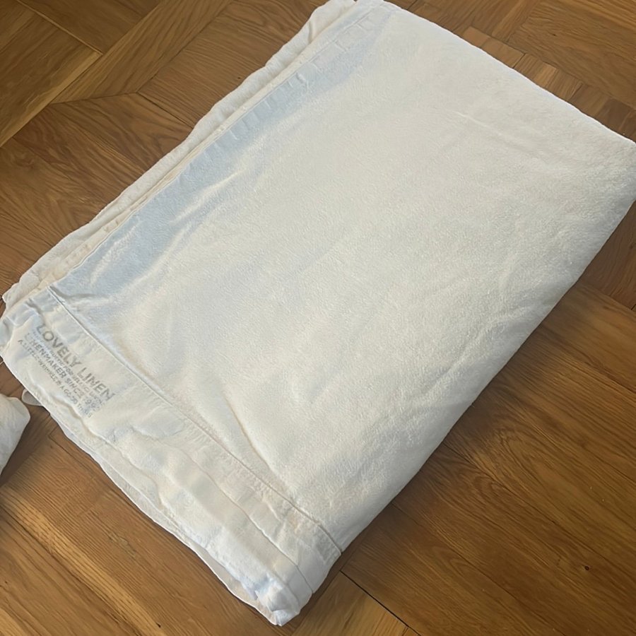 Enkelt påslakan 100% linne Lovely Linen - duk ? Fint skick nypris 2000kr