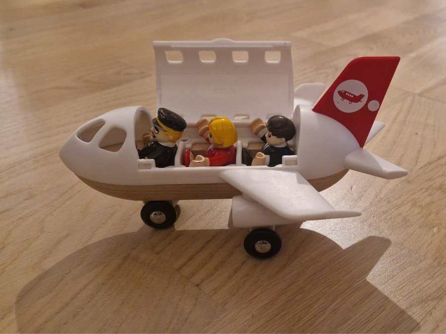 BRIO Leksakståg med flygplan, spår och figurer