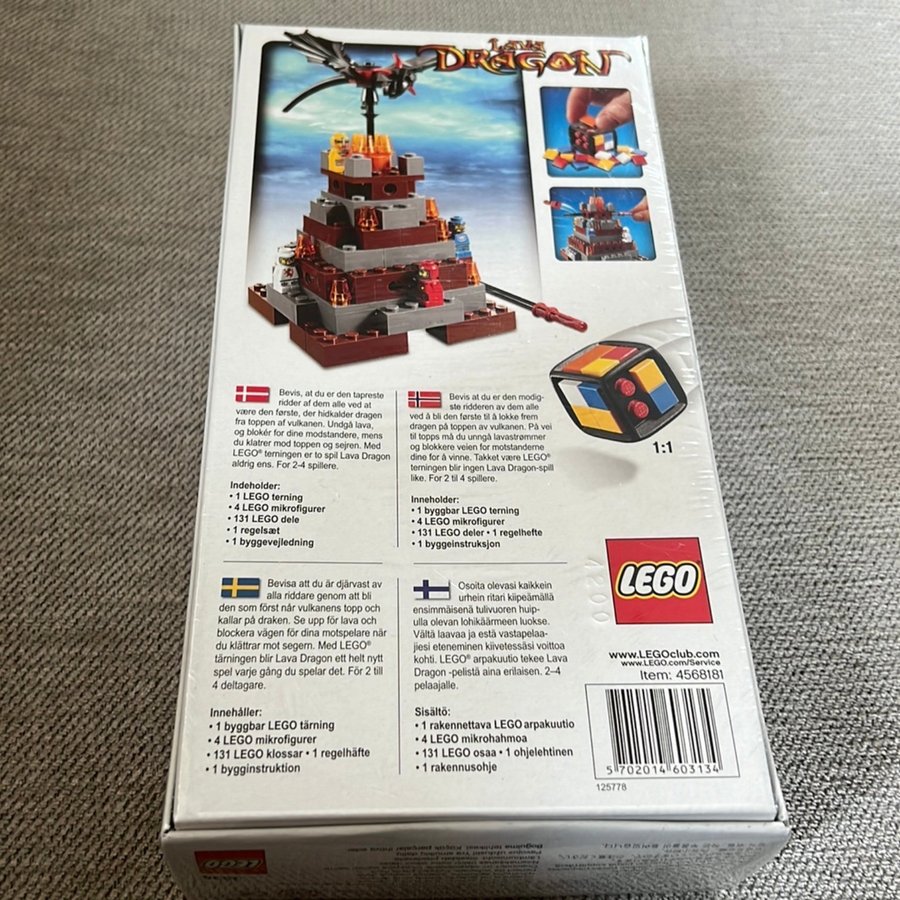 LEGO 3838 Lava Dragon Game // ny o inplastad