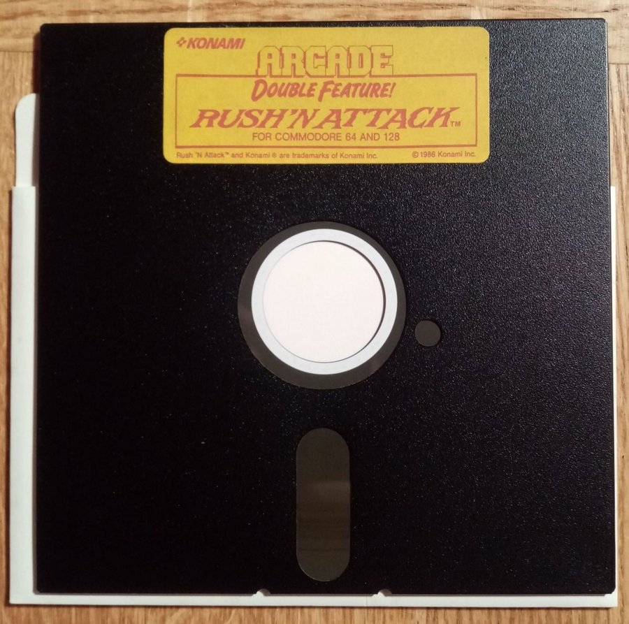 Rush'n Attack + Yie Ar Kung Fu (Konami) - Lös Disk ->TESTAD<- Commodore 64