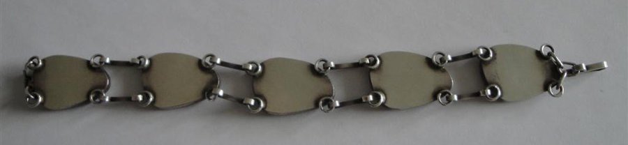 Unik designad armband ISRAEL 925 Sterling Silver – Vintage 1950tal, Eliat sten