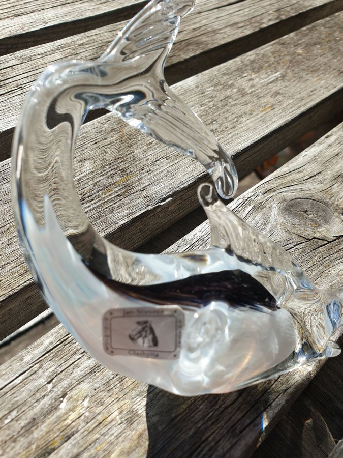 Glasfigur Delfin