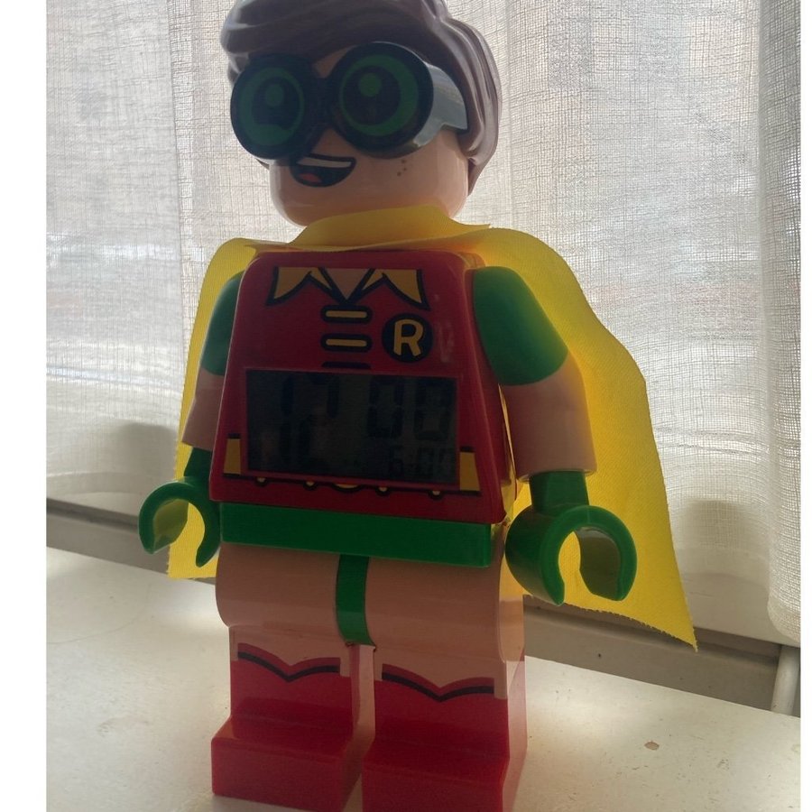 LEGO Batman Robin väckarklocka 20 cm hög