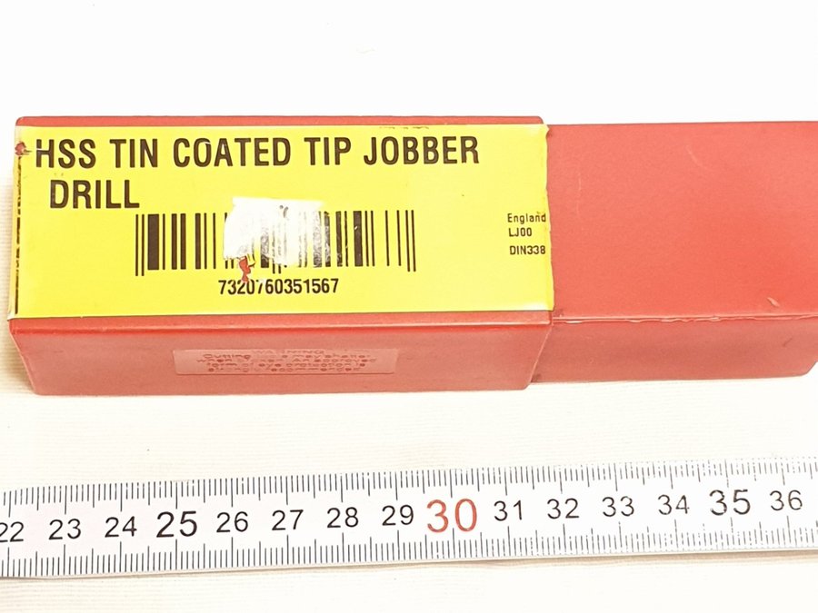 Dormer HSS Tin Coated Tip Jobber Drill 10.90 MM. 5st borrar av högsta kvalité.