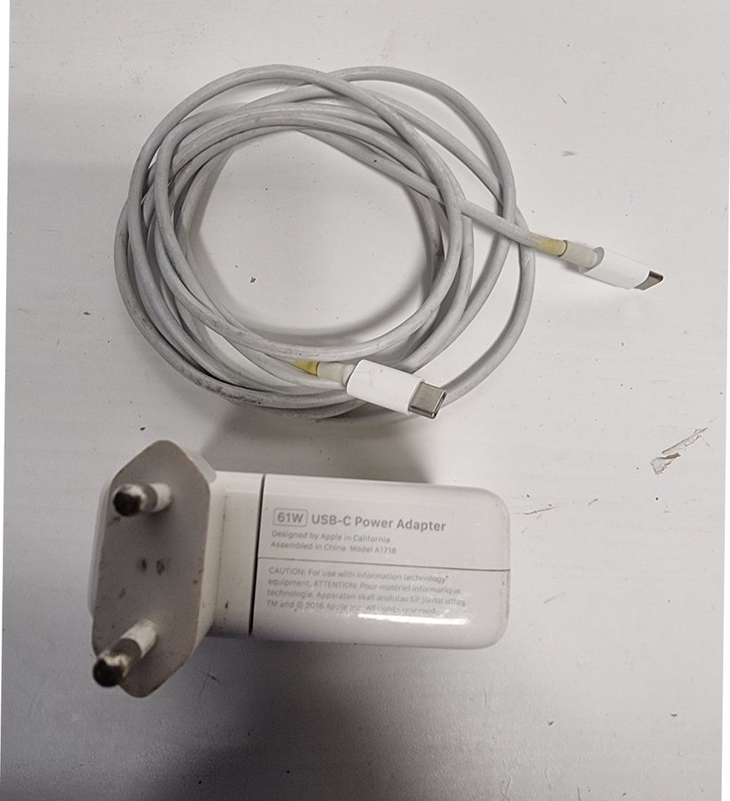 Apple 61 W strömadapter USB-C A1718