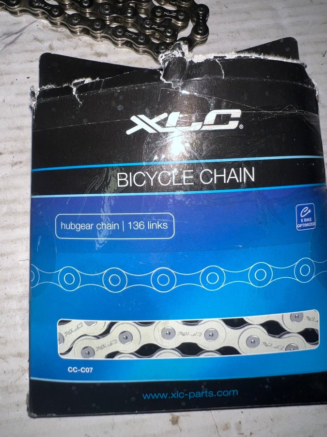 XLC E-BIKE kedja Hubgear Chain 136 länkar