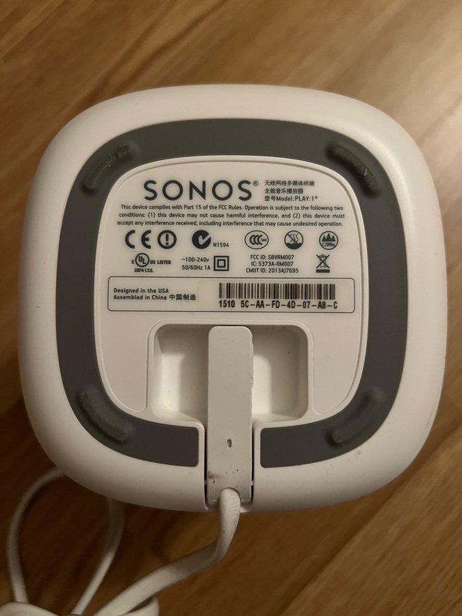 Högtalare Sonos Play:1