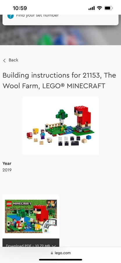 LEGO Minecraft 21153 The Wool Farm