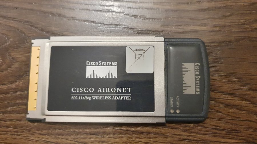 Cisco Aironet 802.11a/b/g wireless pcmcia adapter nätverkskort