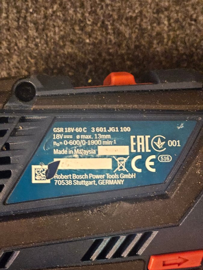 Bosch GSR 18V-60 C 3601JG1100