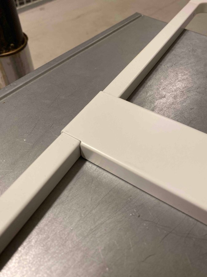 IKEA HALLBAR 14314 Stödram för källsorteringsbehållare, vit, 60 cm