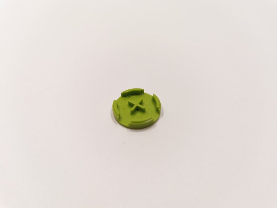 Lego - rund - platt - tile - 2x2 - part 4150 - lime