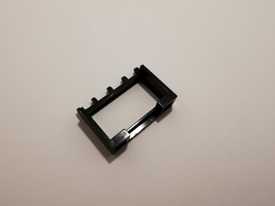 Lego - hinge - ledad - del till lucka tak - 1x4x2 - part 4214 - svart