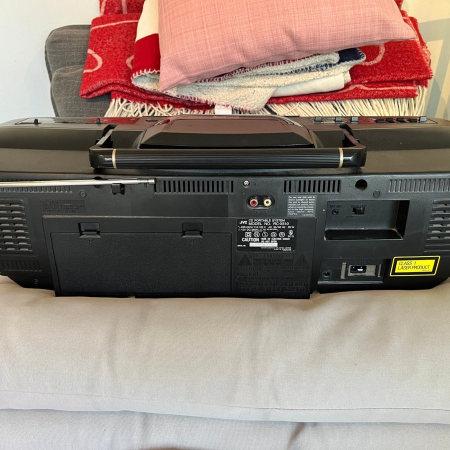 JVC RCX510 Spelare med dubbelkassett CD och radio