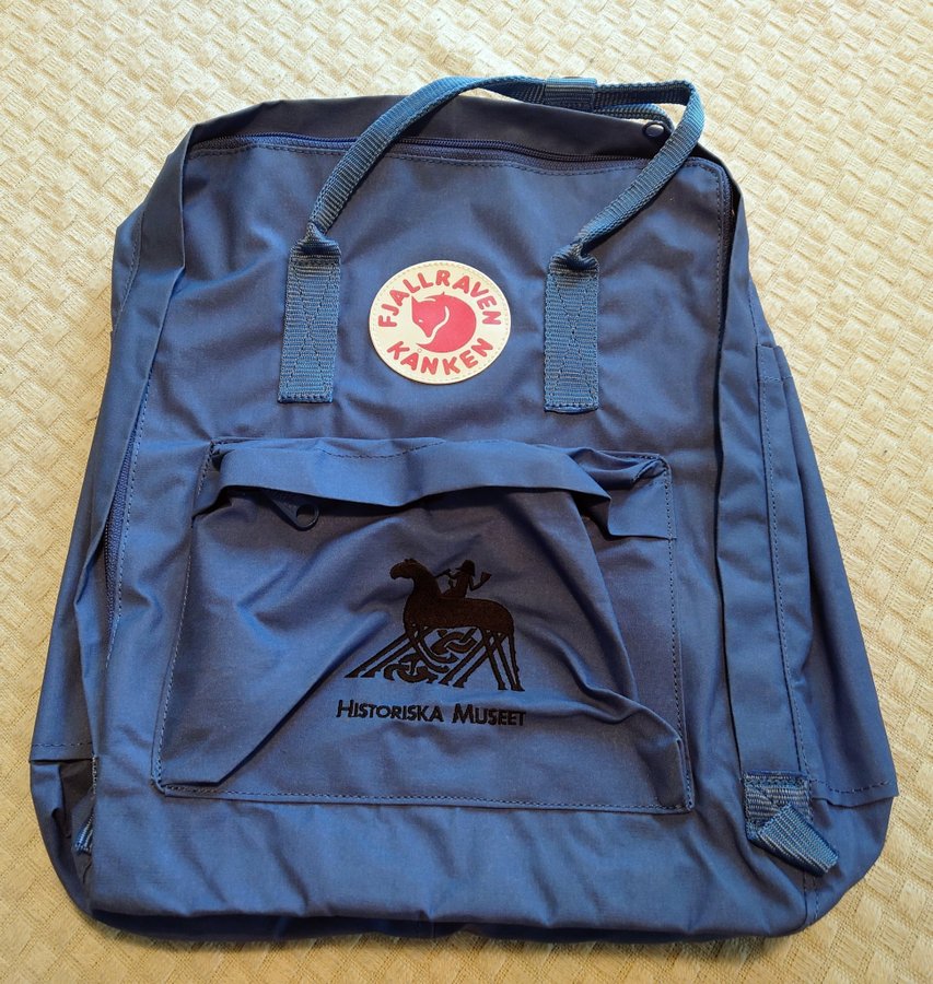 Fjällräven Kånken rare vintage Historiska museet Blue