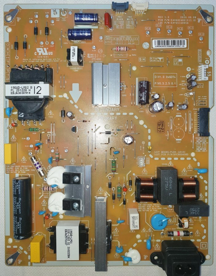 Power board Power Supply EAX68248013 EAY65169954 from LG TV 55NANO866NA