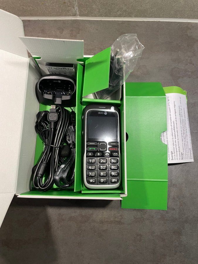 Doro PhoneEasy 520X! Mobiltelefon i originallåda! Sannolikt helt ny / oanvänd!