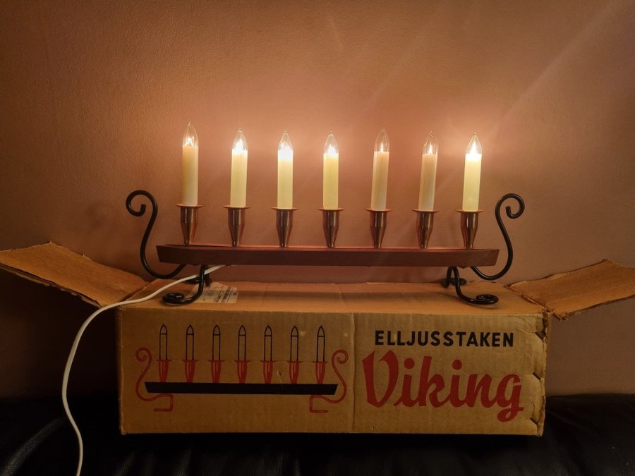 Retro Viking Adventsljusstake