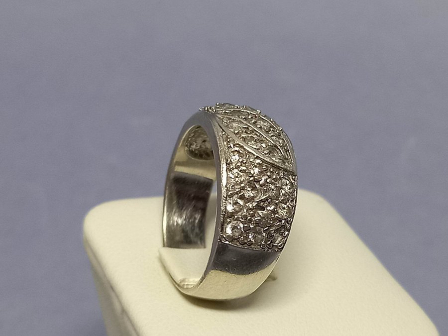 FIN RING silver 925 med strass