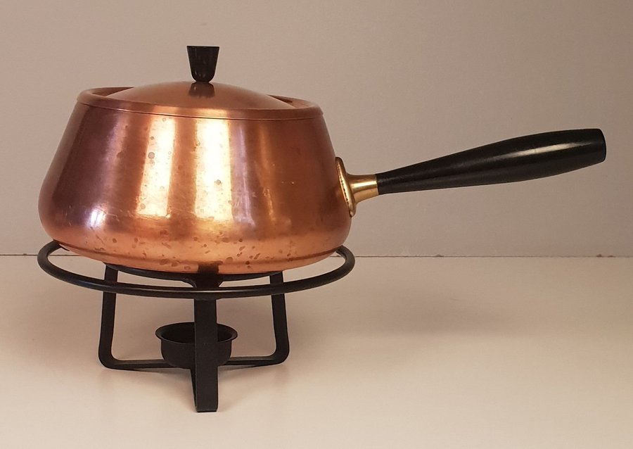 ** Culinox Spring 60-tal fondue glögg gryta kastrull koppar retro vintage