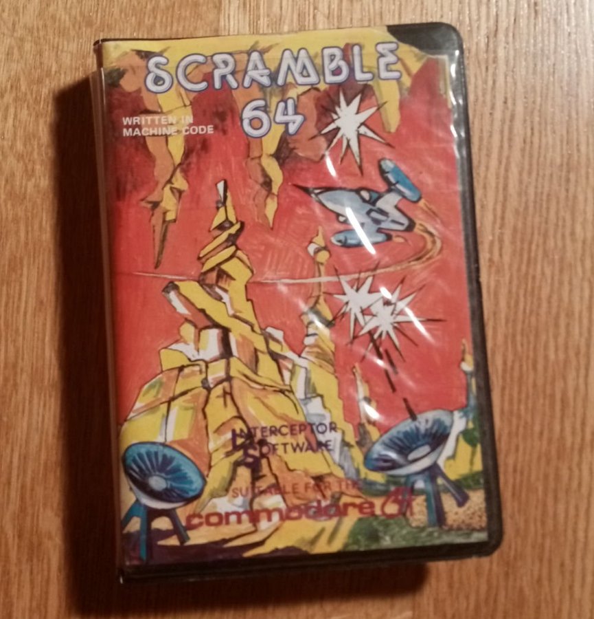 Scramble 64 (Interceptor Software) ->TESTAD<- Commodore 64 / C64 Spel