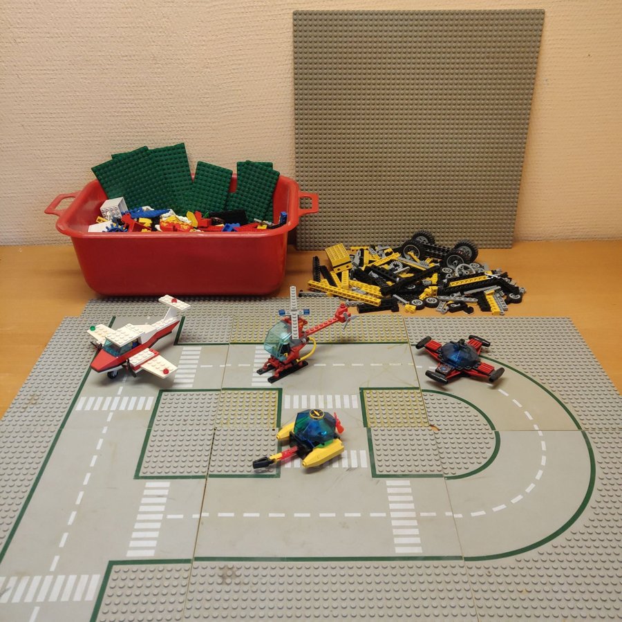 Lego Technic  City - Stor samling med delar, fordon och plattor