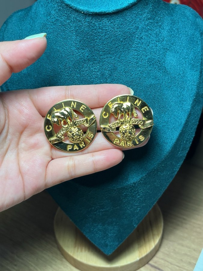 Celine earrings vintage 1990