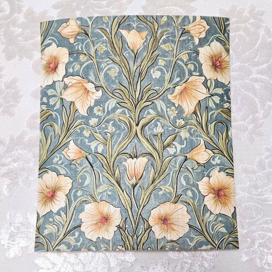 Disktrasa wettex duk med tryck William Morris inspererat Pimpernel blommor