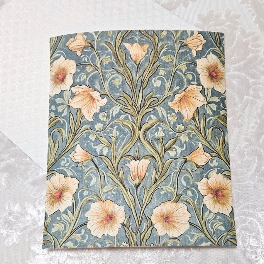 Disktrasa wettex duk med tryck William Morris inspererat Pimpernel blommor