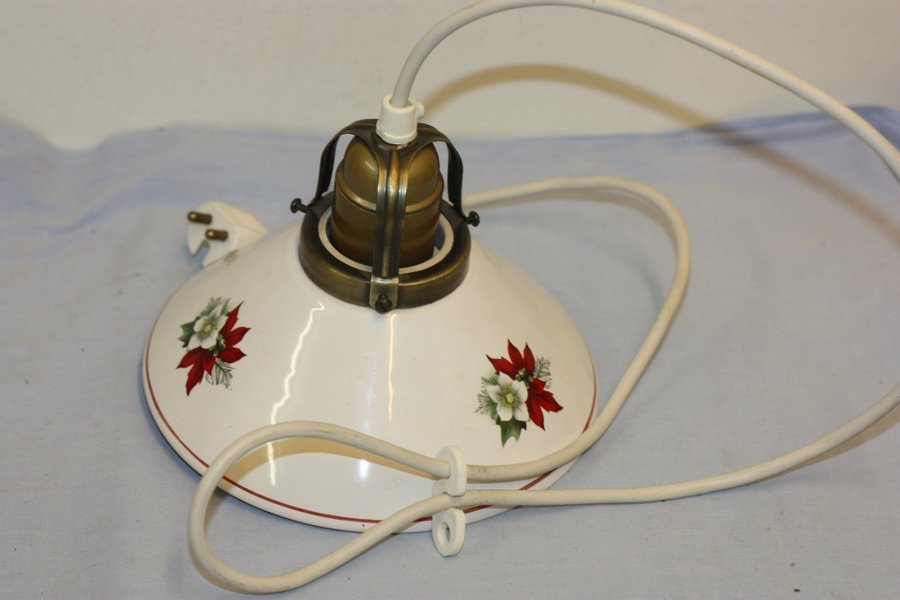 Gammal tak/fönster lampa porslin kupa chaby stil RETRO