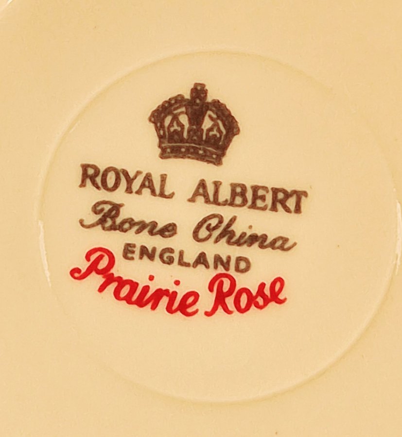 Fin Engelsk kaffekopp keramik Royal Albert Praire Rose