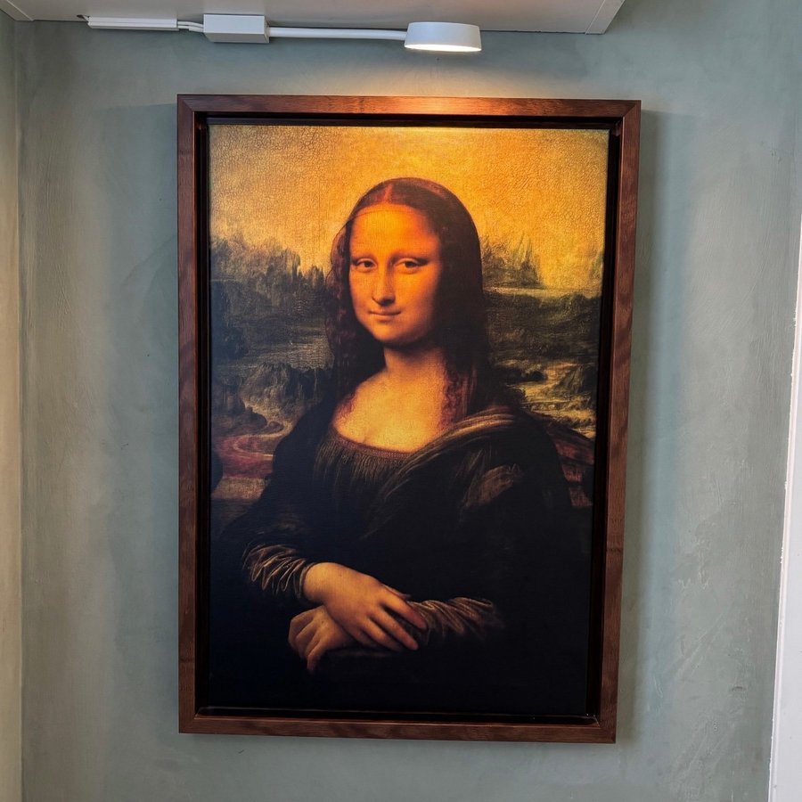 Mona Lisa Canvas i betsad ram