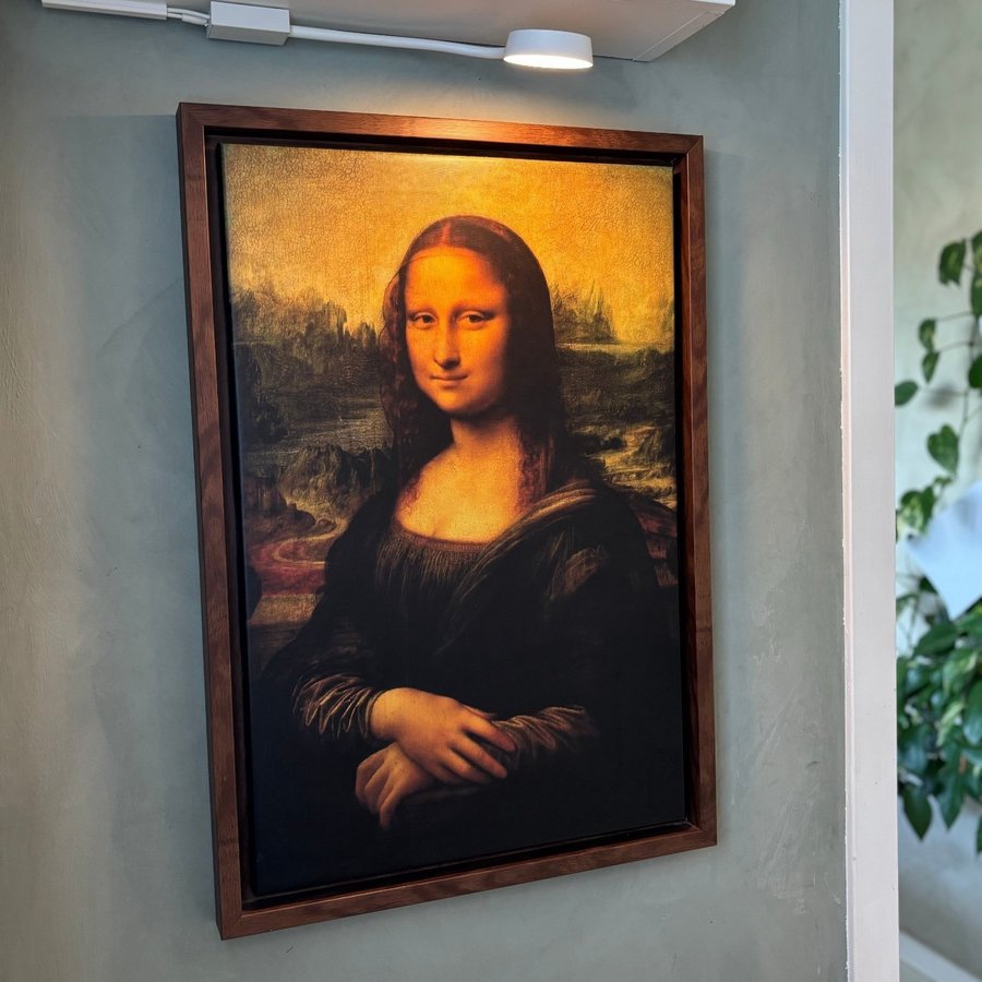 Mona Lisa Canvas i betsad ram