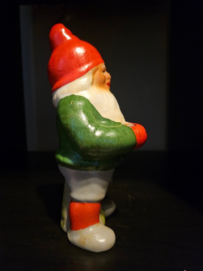 Retro tomte i keramik från Gräfenroda-DDR