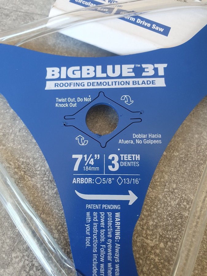 Big Blue 3T/5T Takrivningssåg 7 1/4 tum