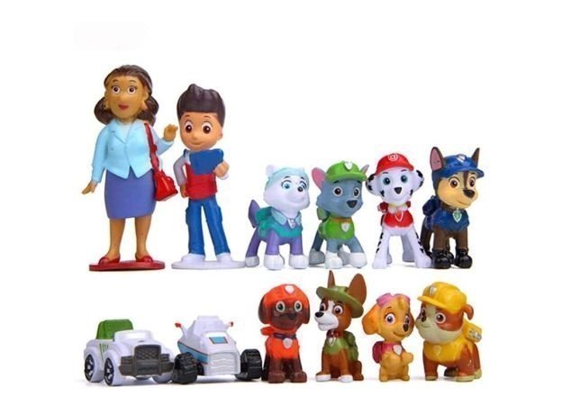 NYA Paw Patrol Figur Set - 12 stycken