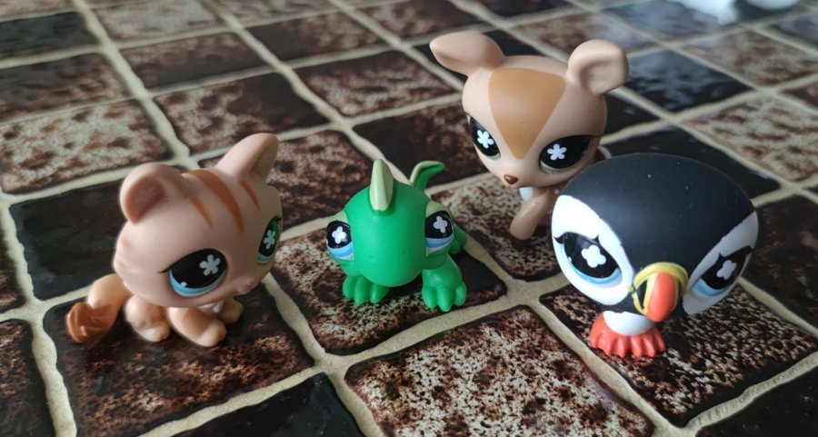 Littlest Pet Shop Set 9 Djur 632 634 654 651 649 622 644 875