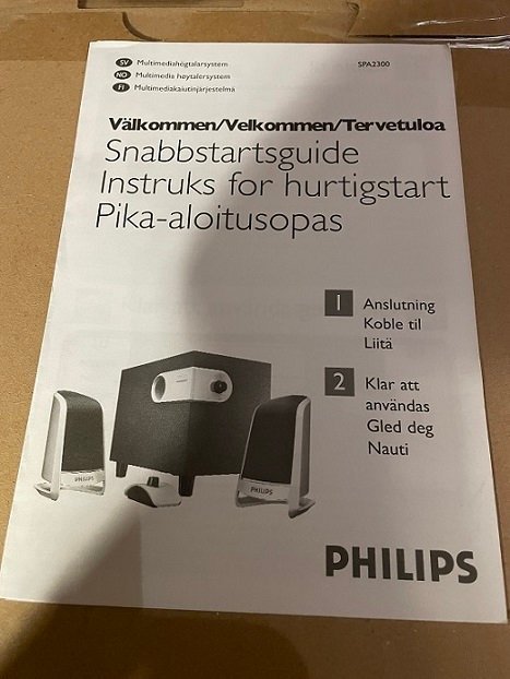 Philips SPA2300 Högtalarsystem