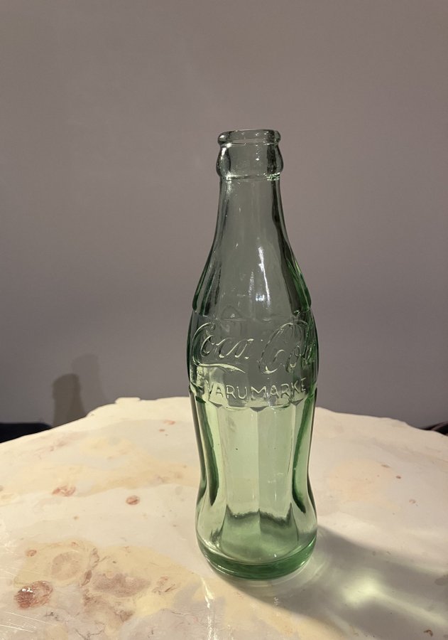 Unik Coca Cola flaska, retro, tillverkades 1953 på Hammars glasbruk