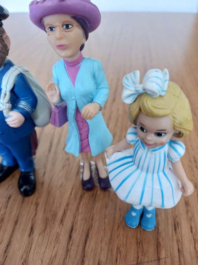 Pippi Långstrump figurer 4 st