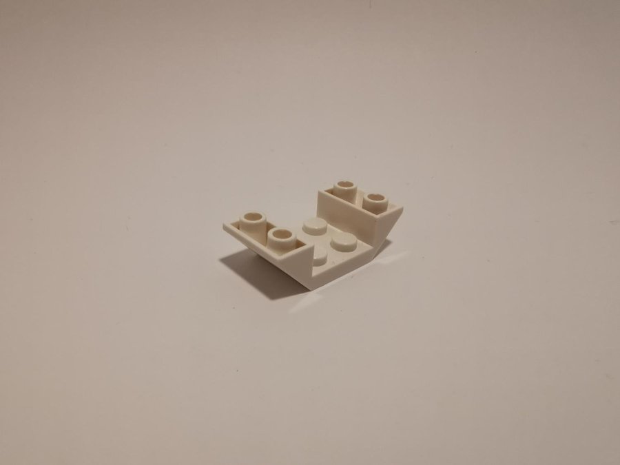 Lego - slope - underdel - 2x4 - part 4871 - vit