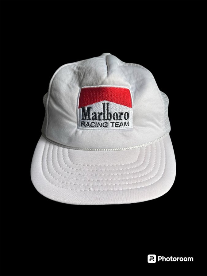 Vintage Marlboro keps broderad retro röd unisex herr dam onesize 1kr en krona