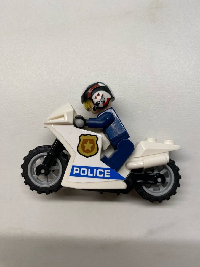 LEGO Polis Figur med Motorcykel